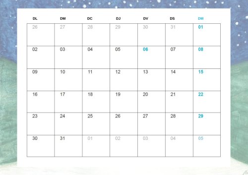 Calendaris mes a mes