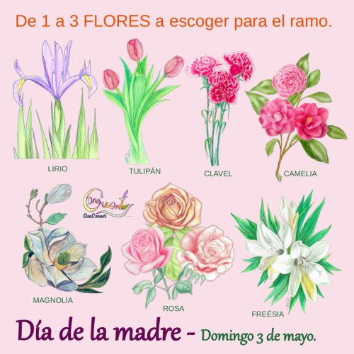 RAMO de flores personalizado - Día de la madre. 