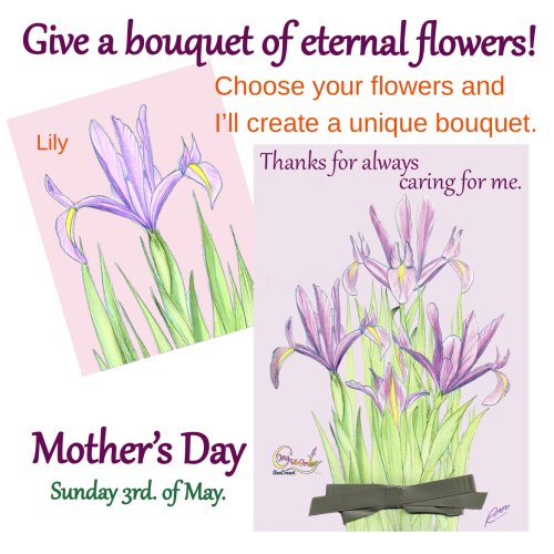 Personalized flower bouquet – Mother’s Day