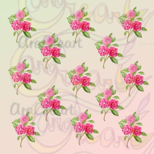 Estampats de camèlies / Estampados de camelias / Camellia floral patterns (Digital)