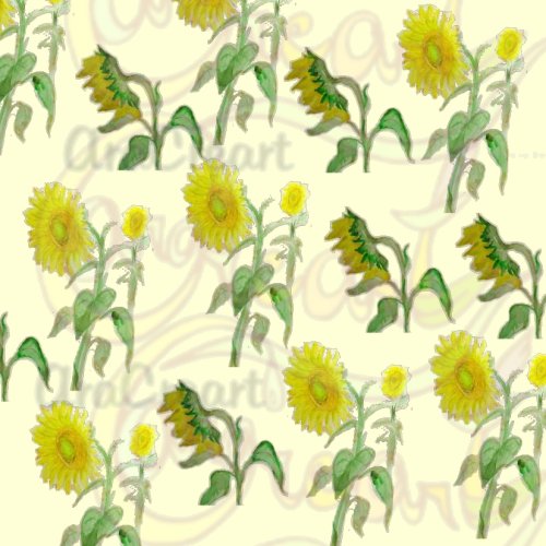 Estampats de girasols / Estampados de girasoles / Sunflower floral patterns (Digital)