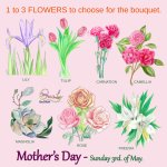 Personalized flower bouquet – Mother’s Day
