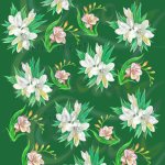 Estampats de freèsies / Estampados de fresias / Freesia floral patterns (Digital)
