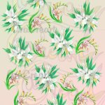 Estampats de freèsies / Estampados de fresias / Freesia floral patterns (Digital)